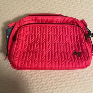 Lug Vibrant Pink Quilted Cosmetic Bag